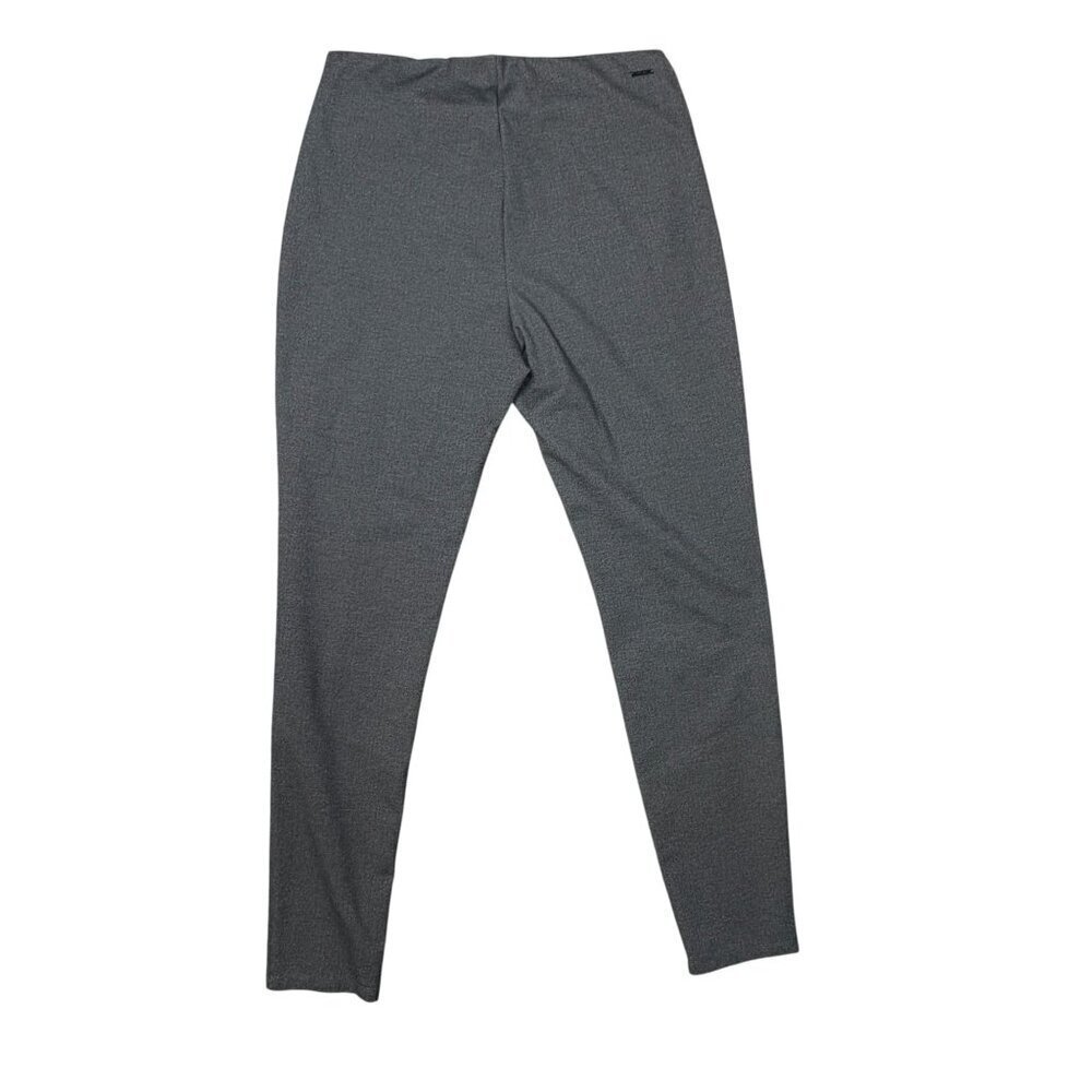 Tahari Pull on Slacks Pleated front Size Large Dark Gray